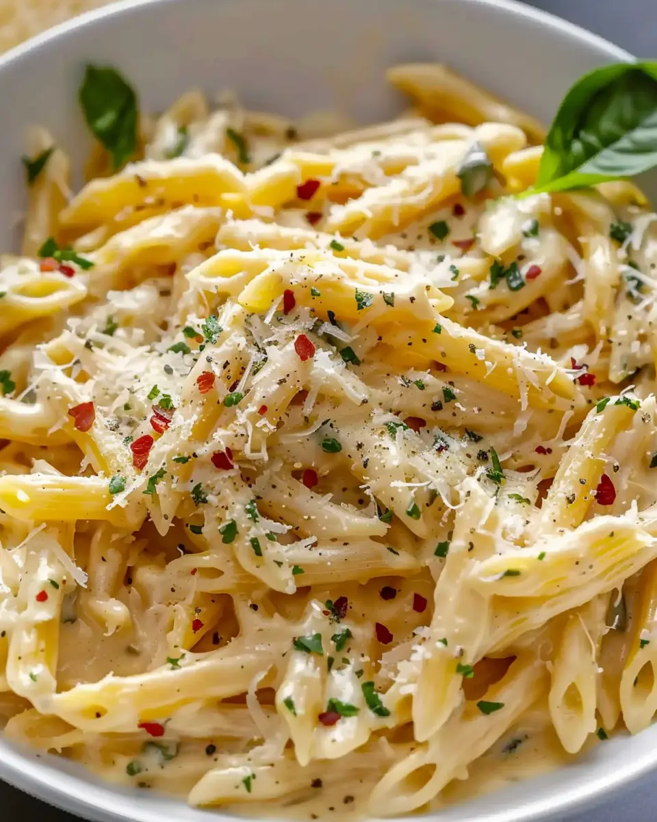 One Pot Creamy Garlic Pasta with Turkey Bacon: Easy and Indulgent