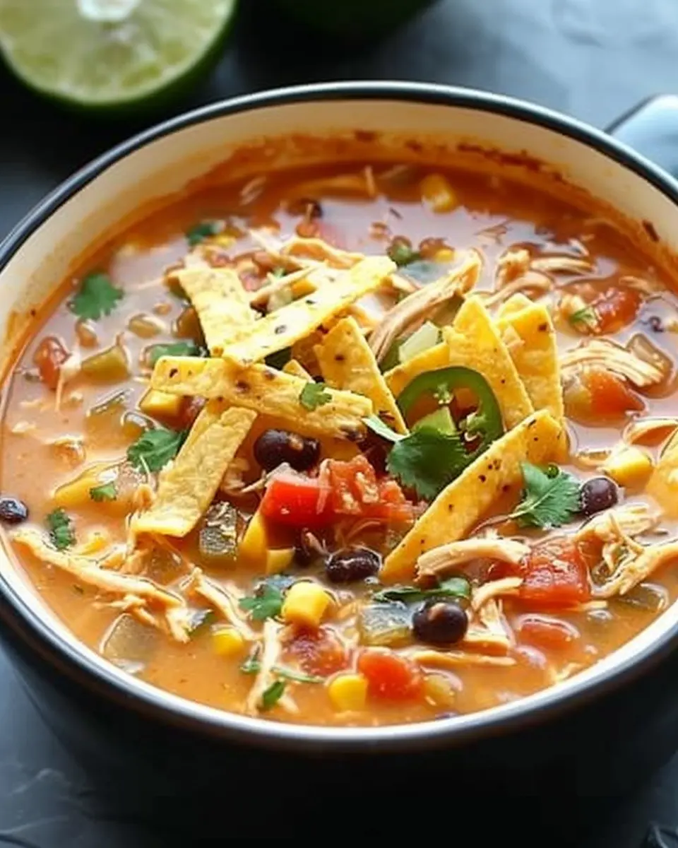 Crockpot Chicken Tortilla Soup: Easy Comfort Food Delight