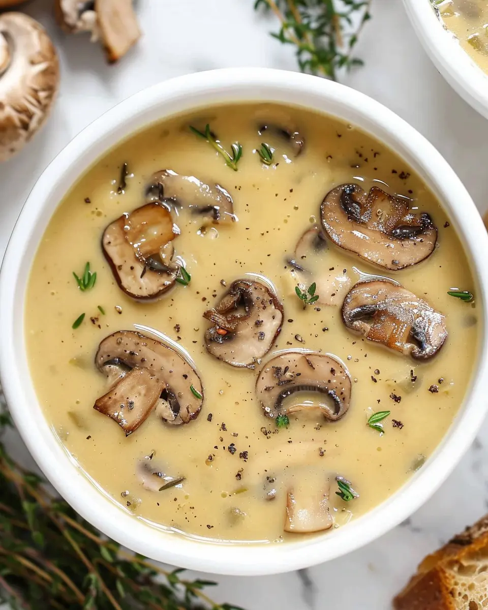 Cream of Mushroom Soup: Easy Recipe with Turkey Bacon Twist