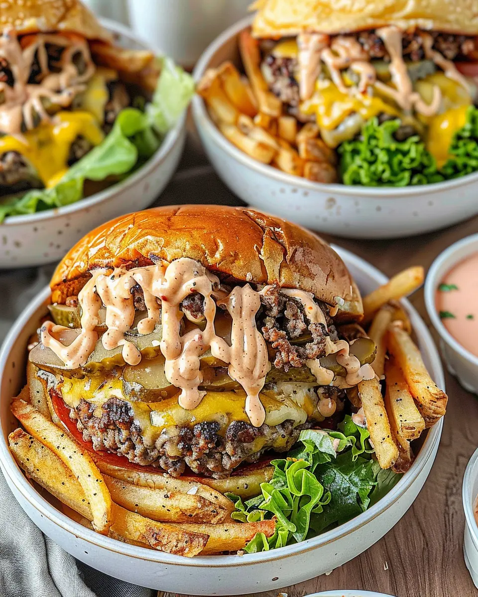 Burger bowls: Juicy turkey bacon and chicken ham delight for dinner