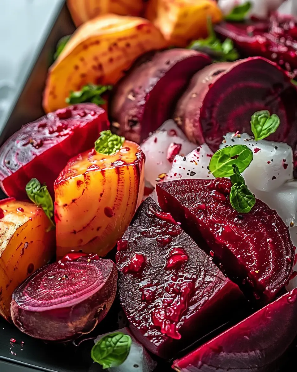 Roasted Beet Salad: A Colorful Twist with Turkey Bacon and Feta