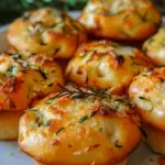 Golden Crust Garlic Rosemary Focaccia Muffins