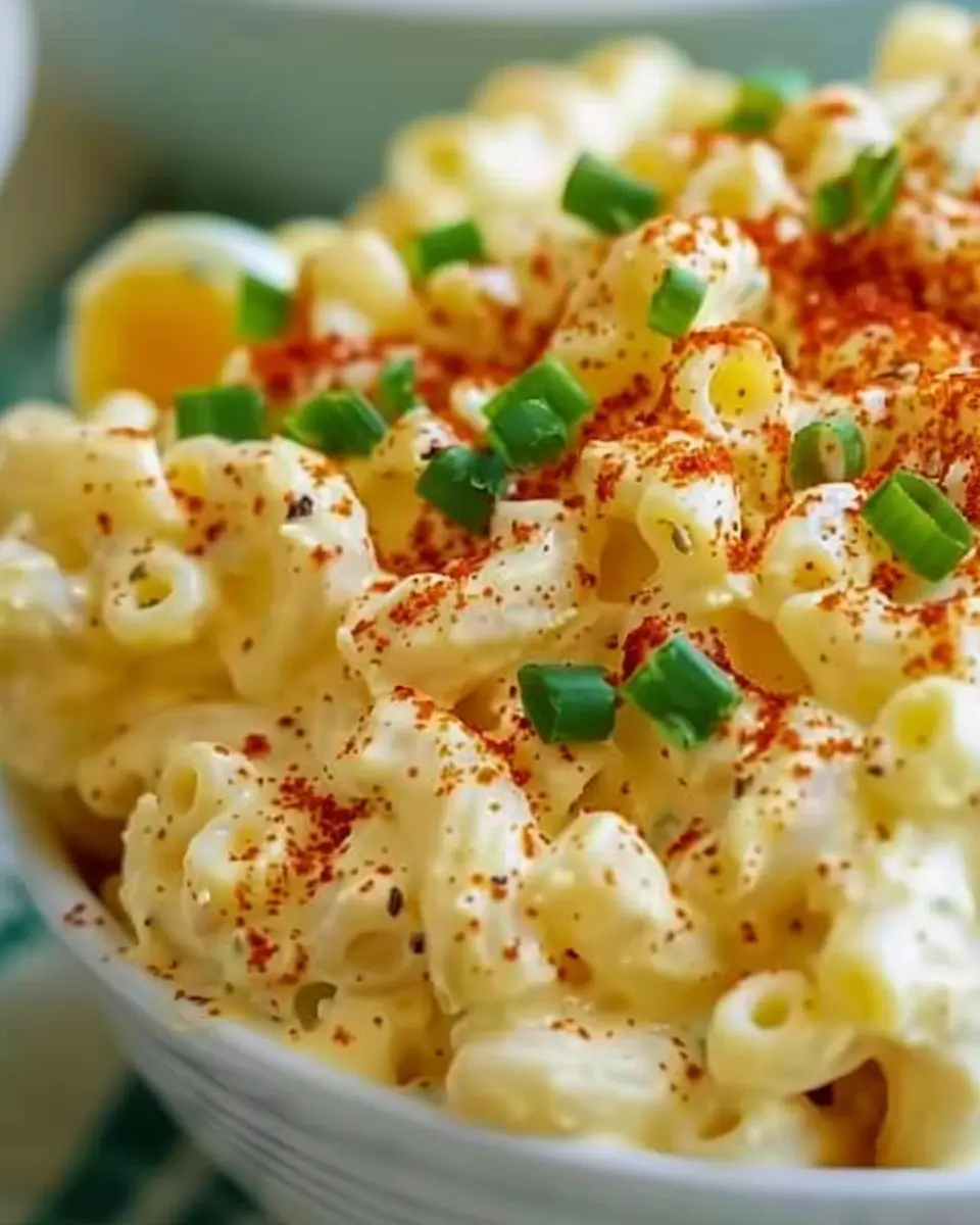 Deviled Egg Macaroni Salad: The Best Creamy Twist with Turkey Bacon