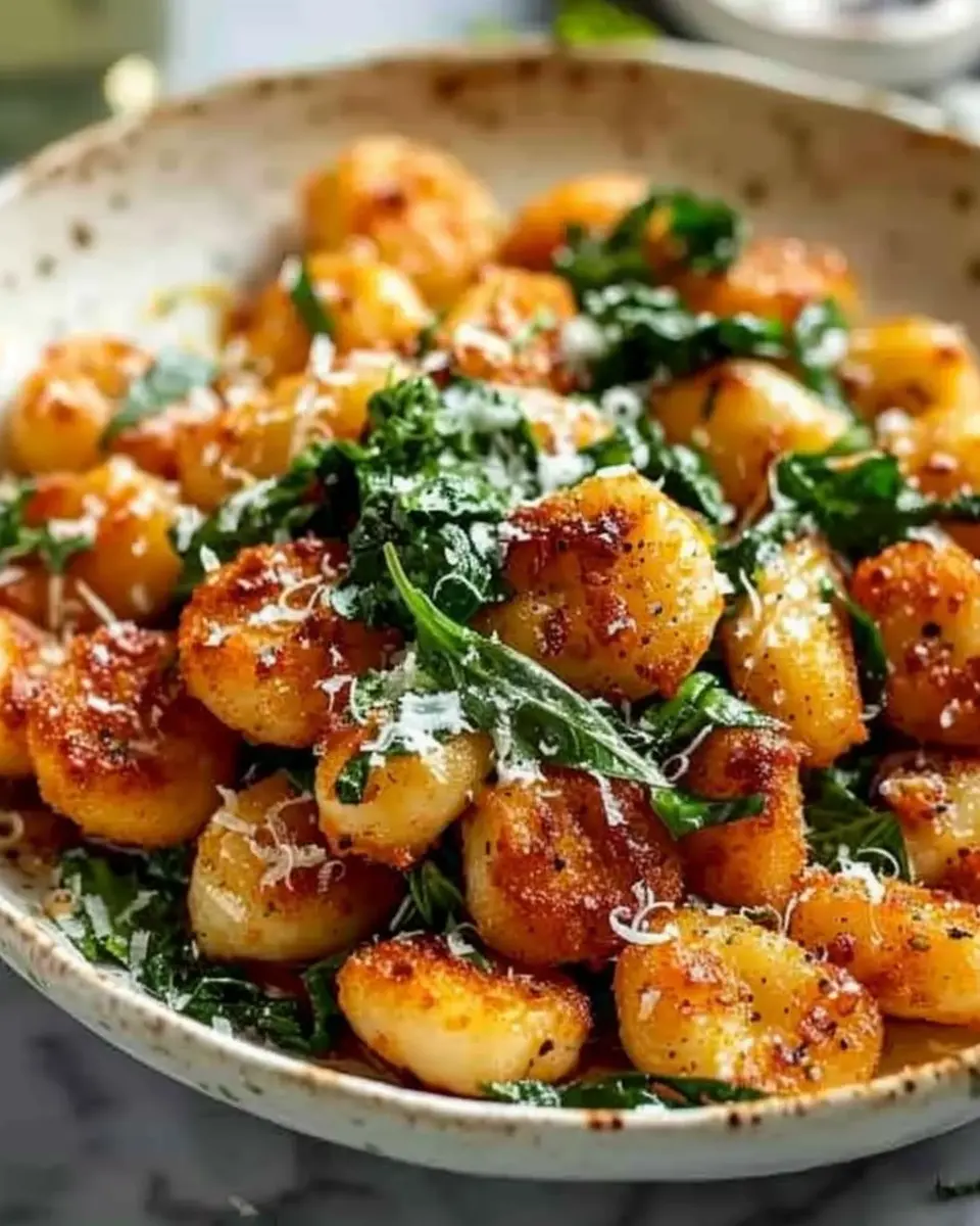 Crispy Gnocchi with Turkey Bacon and Garlic: A Cozy Delight