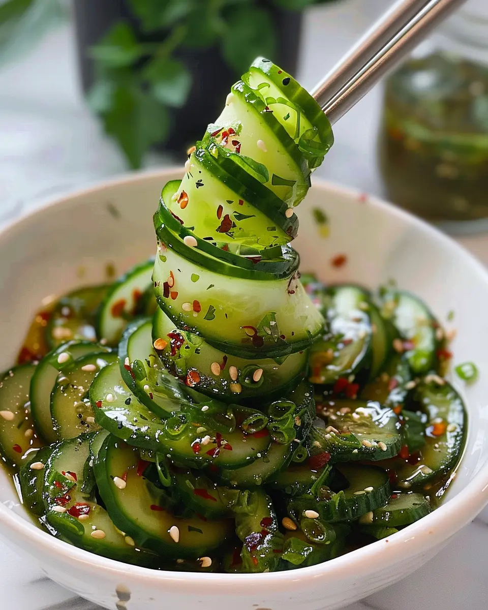 Spiral Cucumber Salad: Easy Refreshing Twist on a Classic