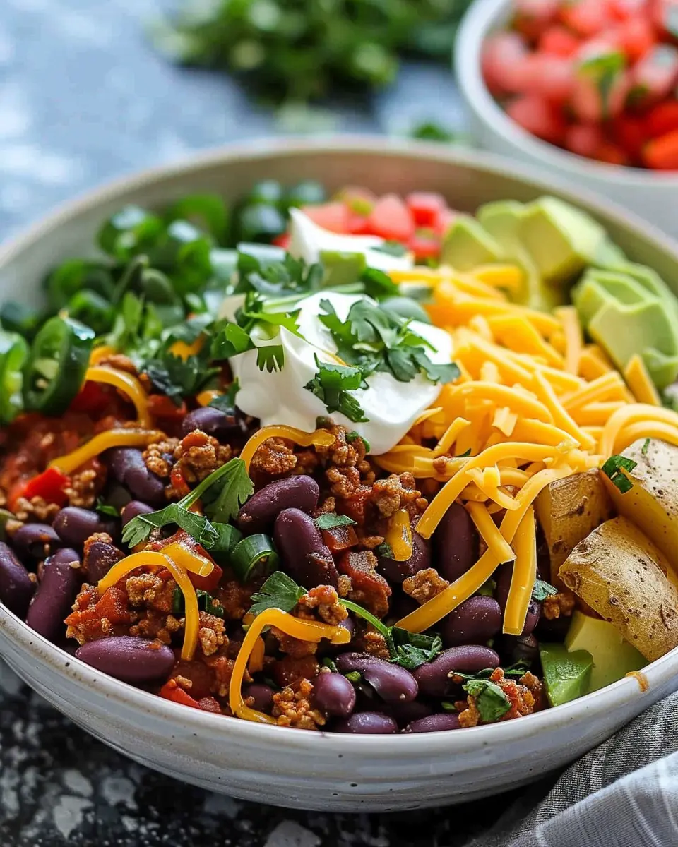 Loaded Potato Taco Bowl: Indulgent Comfort Food for All