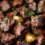 Slow Cooker Garlic Butter Beef Bites