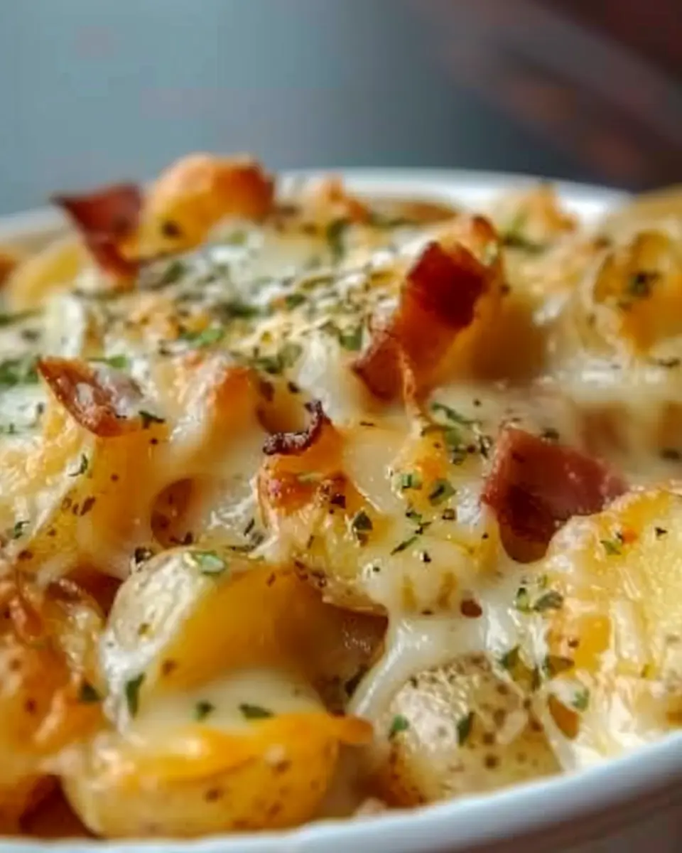 Cheesy Ranch Potatoes: Easy Comfort Food with Turkey Bacon