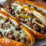 Ground Beef Philly Cheesesteaks