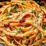 Vegan Creamy Sun Dried Tomato Pasta Recipe