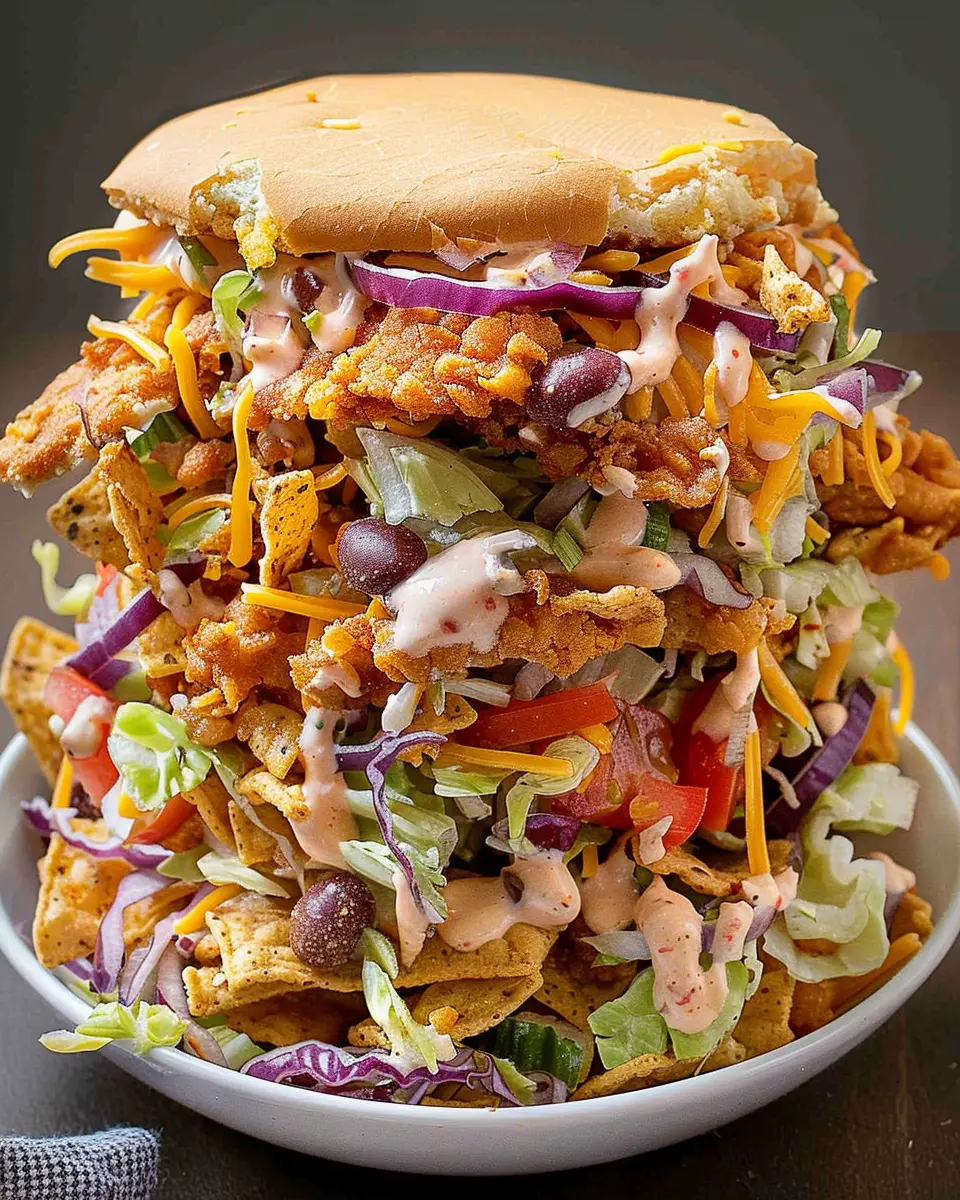 Frito Cowboy Cabbage: Easy Turkey Bacon and Chicken Ham Delight