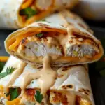 Cheesy Garlic Chicken Wraps
