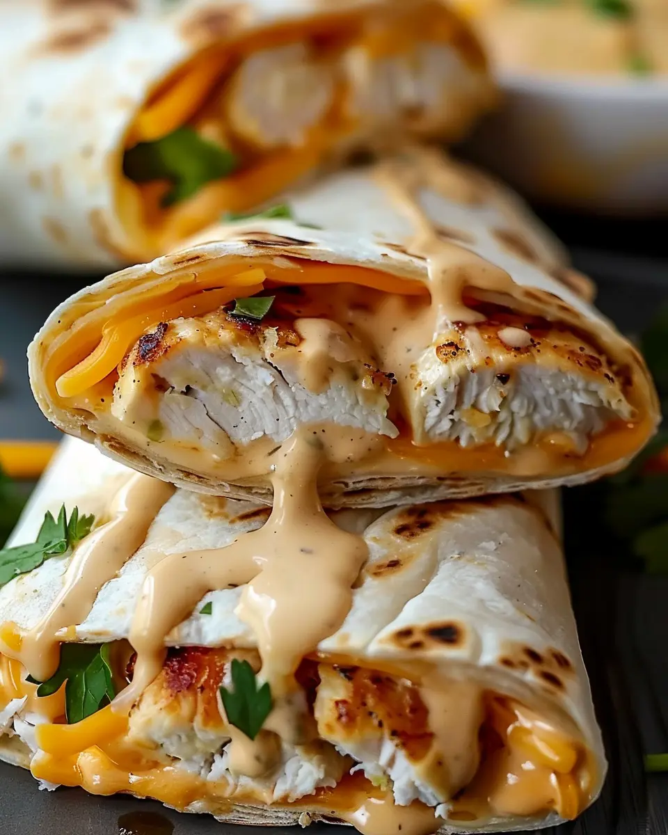 Cheesy Garlic Chicken Wraps: Easy and Delicious Weeknight Dinner