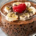 High Protein Chocolate Chia Pudding