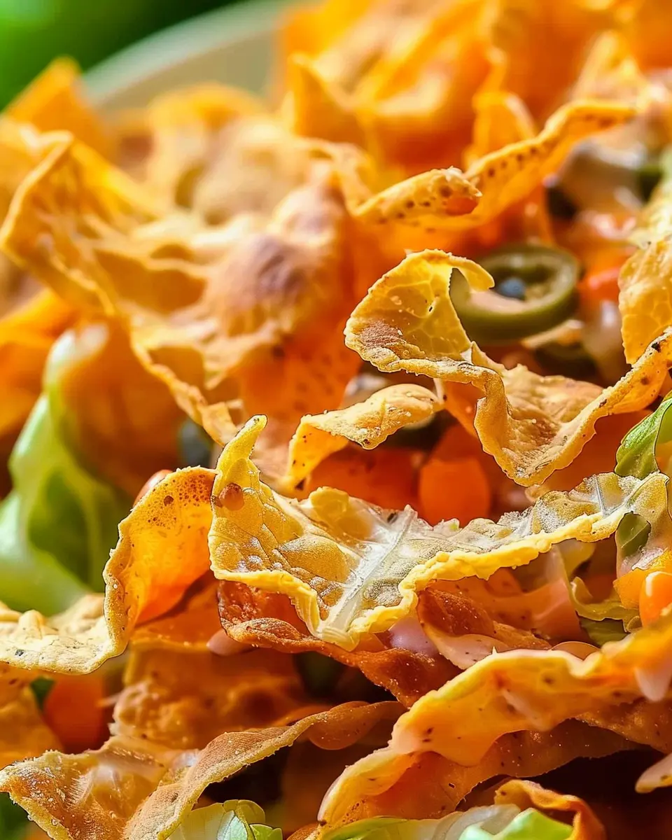 Frito Cowboy Cabbage Bowl with Turkey Bacon and Chicken Ham Delight