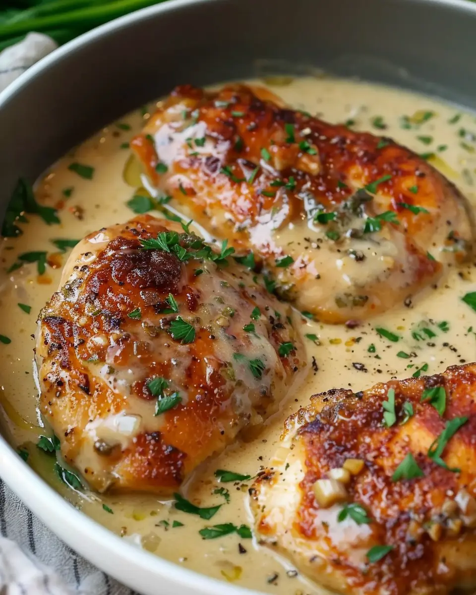Creamy Garlic Chicken: A Simple and Delicious Comfort Dish