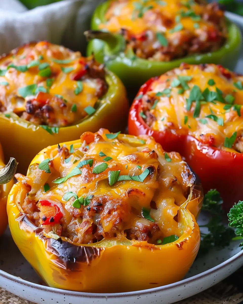 Easy Stuffed Bell Peppers Recipe: A Healthy Twist with Turkey Bacon