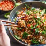 Satay Crispy Rice Salad