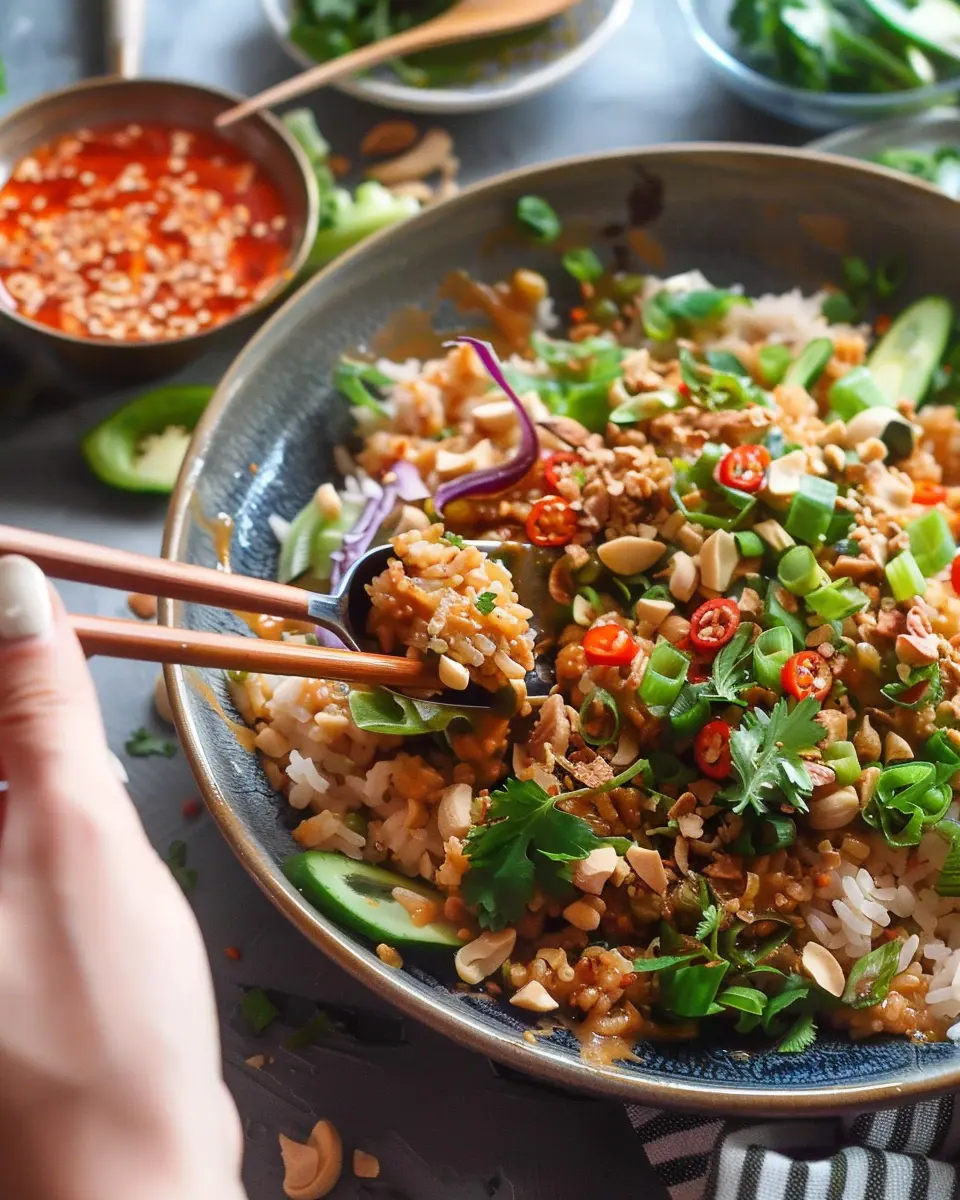 Satay Crispy Rice Salad: A Refreshing Twist for Home Chefs
