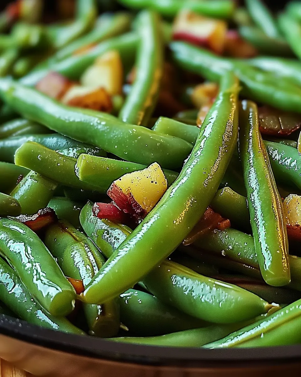 Country Ranch Green Beans with Turkey Bacon: Easy and Delicious
