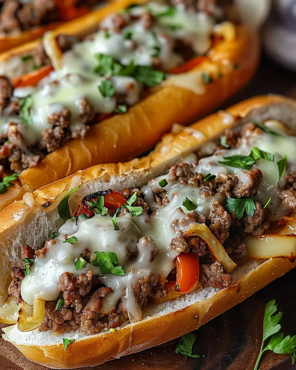 Ground Beef Philly Cheesesteaks Made Easy for Home Cooks