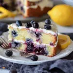 Moist Lemon Blueberry Yogurt Cake