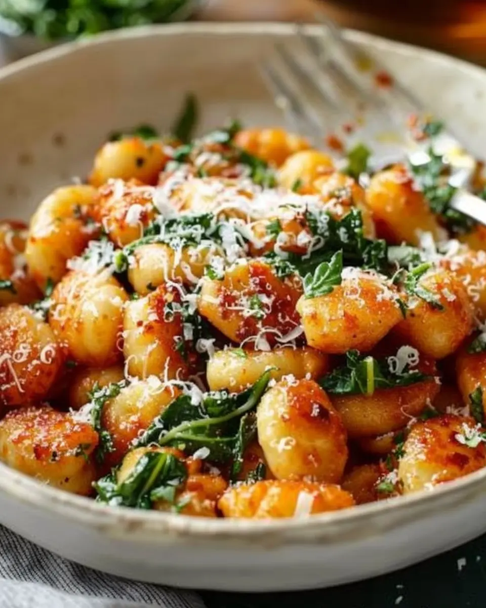 Crispy Gnocchi with Turkey Bacon and Delightful Herb Sauce
