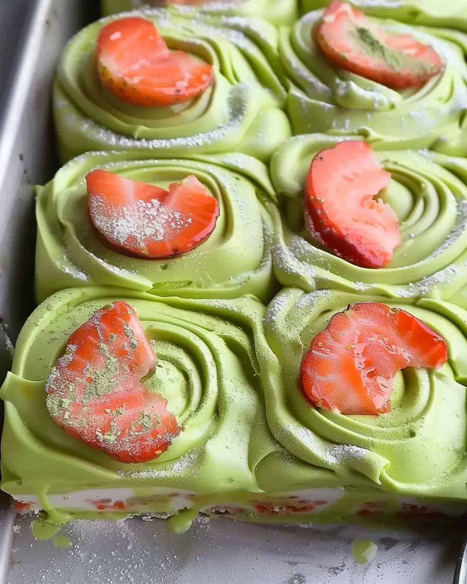 Strawberry Matcha Latte Rolls: Easy and Indulgent Delight