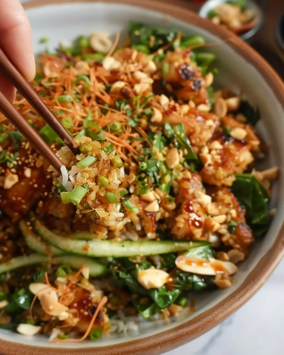 Satay Crispy Rice Salad: A Refreshingly Indulgent Dish at Home