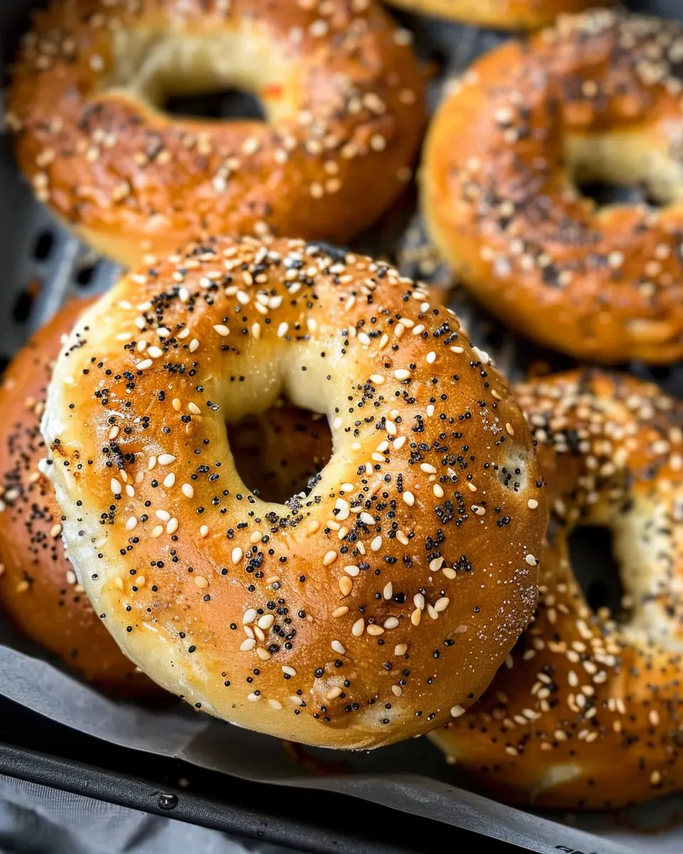 Air Fryer Protein Bagels: Easy Healthy Breakfast with Turkey Bacon