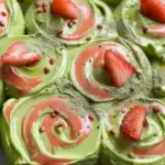 Strawberry Matcha Latte Rolls