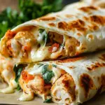 Cheesy Garlic Chicken Wraps