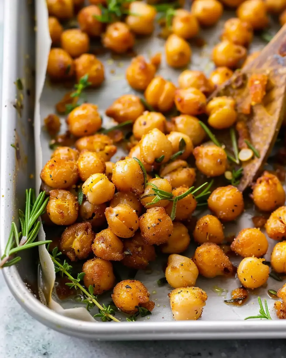 Easy Crispy Oven Roasted Chickpeas for a Savory Snack Delight